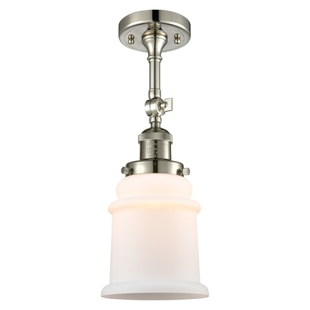 Innovations Lighting One Light Vintage Dimmable Led Semi-Flush Mount 201F-PN-G181-LED